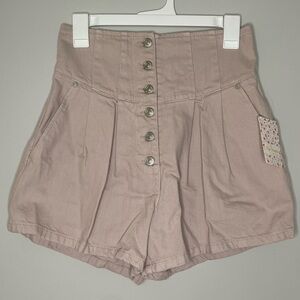 NWT Free People 100% Cotton High-Waisted Shorts